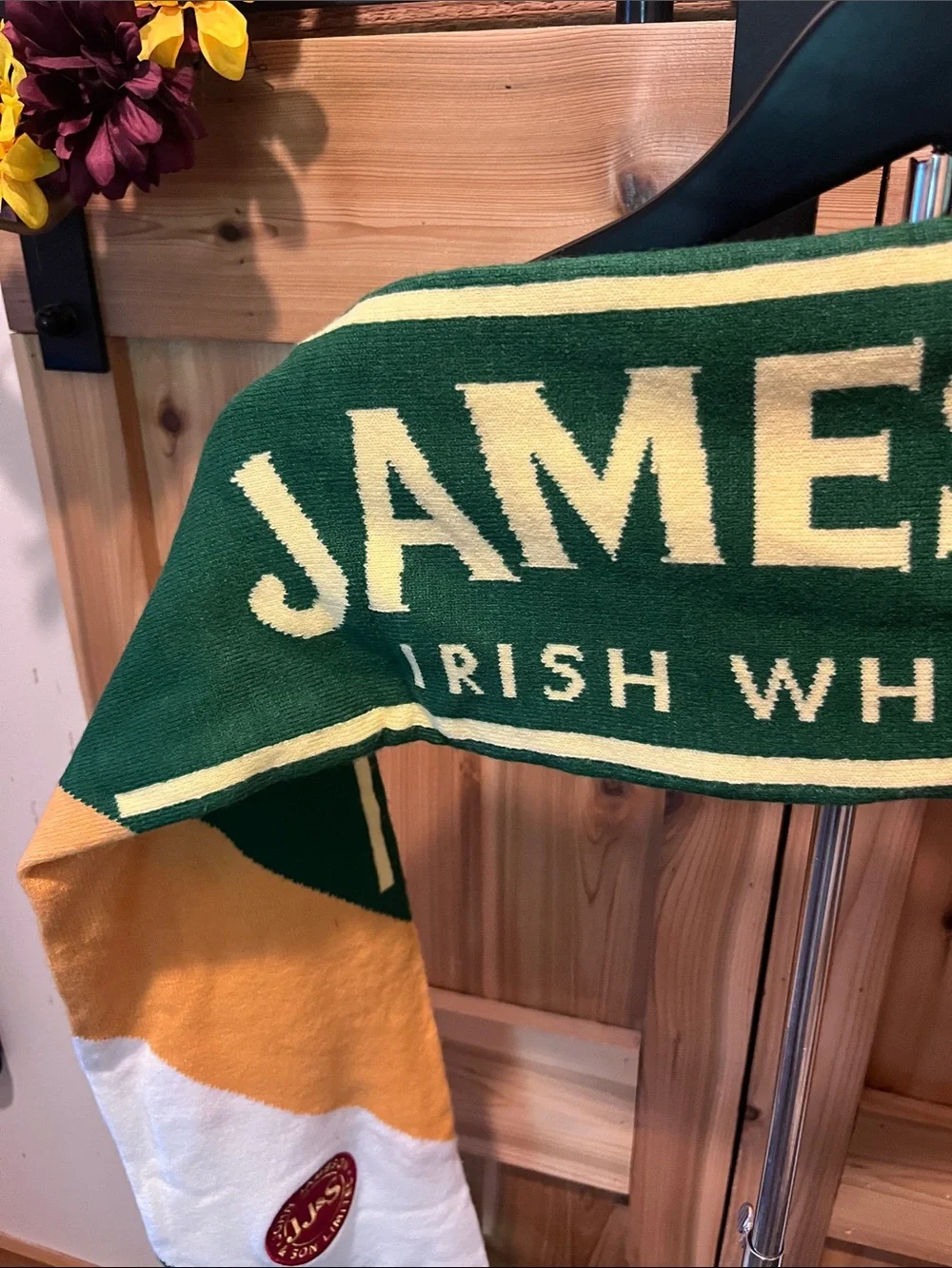 Jameson Irish Whiskey Green & Gold Branded Scarf